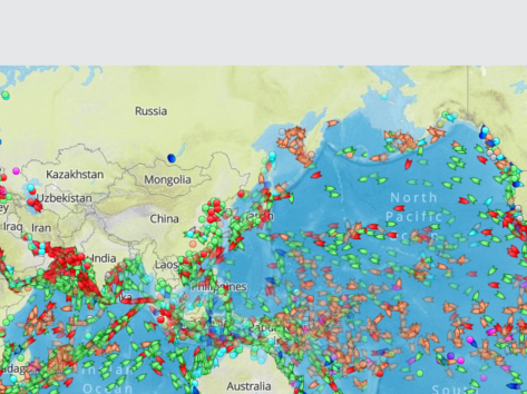 MarineTraffic - Карта на корабите в реално време